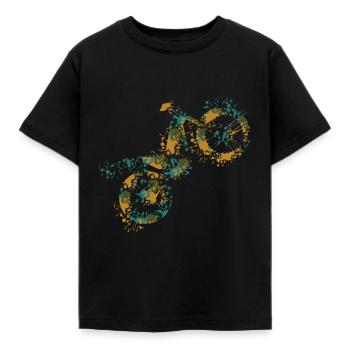 Trial Motorrad - Kinder T-Shirt - Schwarz - Vorne - AI Model Kid Female (0cm)
