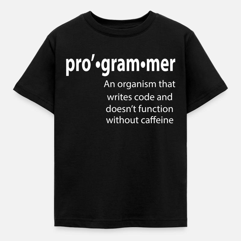 Programmer - Coder - Hacker - IT - Kids' T-Shirt - black
