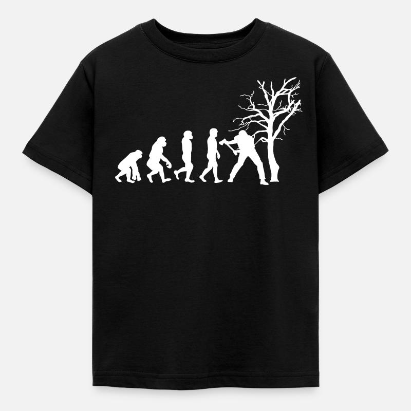 Holzfäller Axt - Kinder T-Shirt - Schwarz