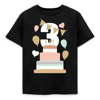 3. Geburtstag 3 Jahre Kinder Geschenk - Kinder T-Shirt - Schwarz - Vorne - AI Model Kid Female (0cm)