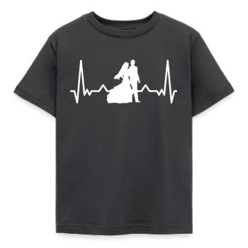 Wedding bride - Kids' T-Shirt - dark grey - Front - AI Model Kid Female (0cm)