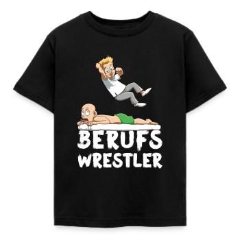 Wrestler Physiothérapeute Wrestler - T-shirt Enfant - noir - Devant - AI Model Kid Female (0cm)