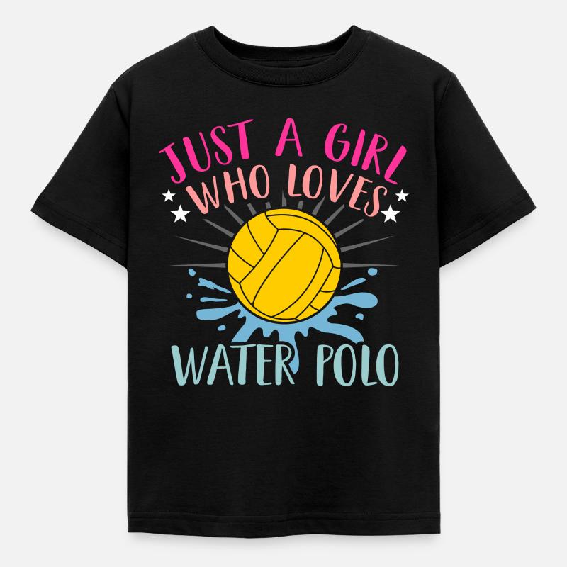 Wasserball - Kinder T-Shirt - Schwarz