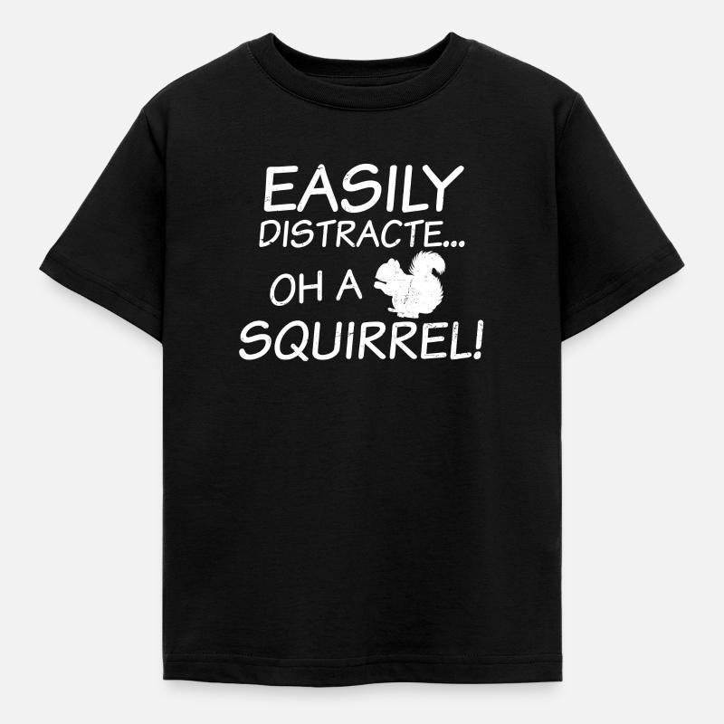 ADHD Easily Distracted Gift - Kids' T-Shirt - black