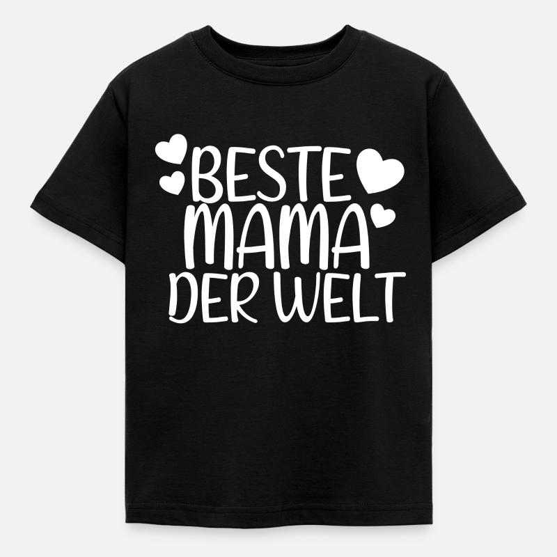 Beste Mama der Welt - Kinder T-Shirt - Schwarz