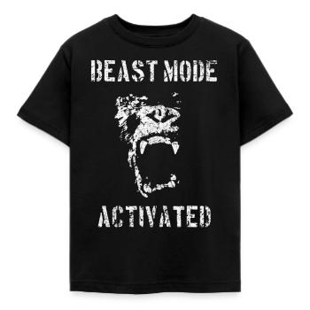 Gymnase de musculation Gorilla activé en mode bête - T-shirt Enfant - noir - Devant - AI Model Kid Female (0cm)