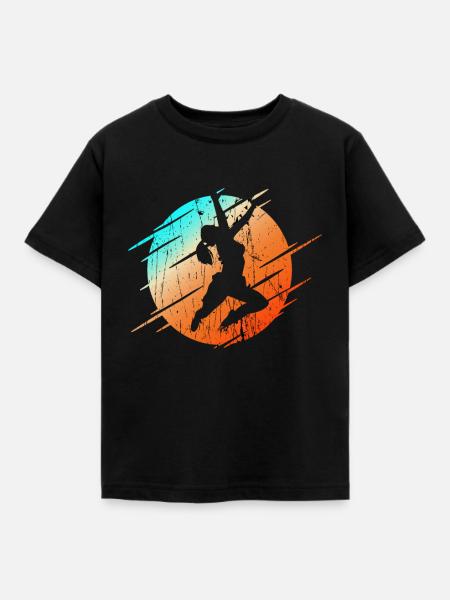 CLIMBING Extremsport Klettern - Kinder T-Shirt - Schwarz