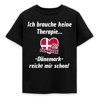 Dänemark - Kinder T-Shirt - Schwarz - Vorne - AI Model Kid Female (0cm)