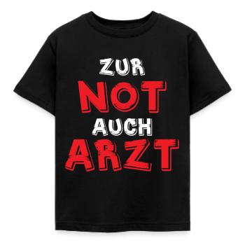 Notarzt Sanitäter Arzt Krankenwagen Ersthelfer - Kinder T-Shirt - Schwarz - Vorne - AI Model Kid Female (0cm)