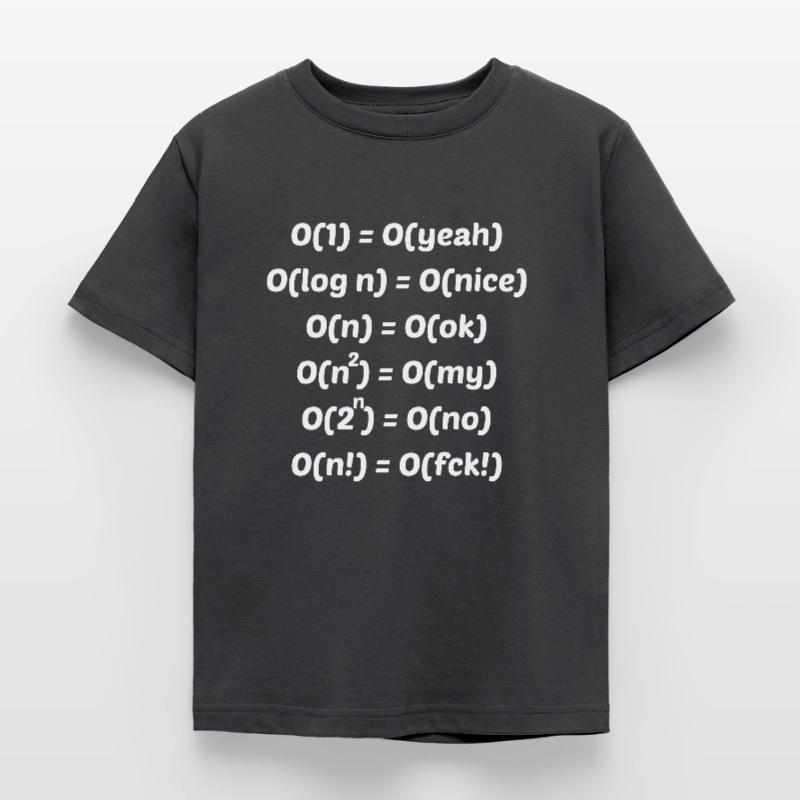 Algorithm complexity Funny programmer Kids' T-Shirt