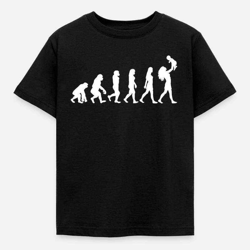 Maman avec bébé Evolution Mère enceinte - T-shirt Enfant - noir