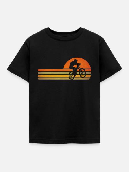 Vintage Fahrrad Fahrräder Retro Fahrrad Radsport - Kinder T-Shirt - Schwarz