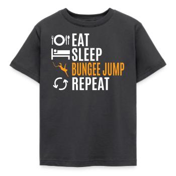 Bungee jumping - Kids' T-Shirt - dark grey - Front - AI Model Kid Female (0cm)