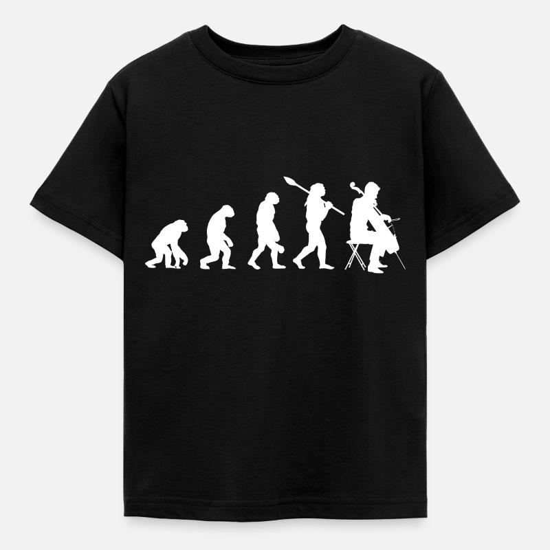 Violoncelle évolution instrument de musique violoncelle - T-shirt Enfant - noir