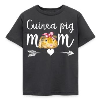 Meerschweinchen Mutter - Kinder T-Shirt - Dunkelgrau - Vorne - AI Model Kid Female (0cm)
