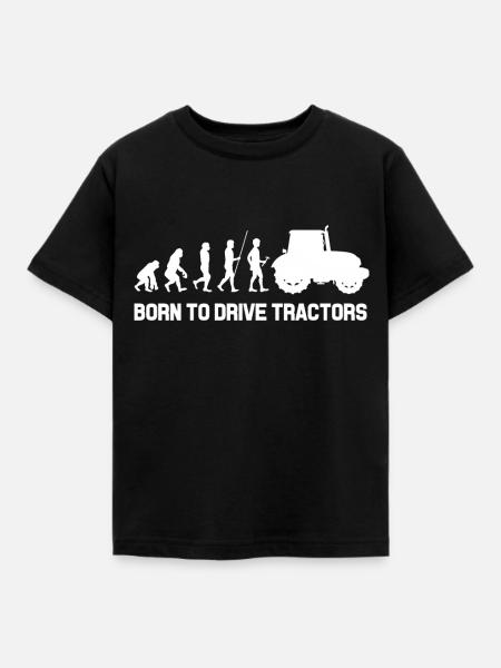 Tractor Agriculture Farmer Trekker Acker - Kids' T-Shirt - black