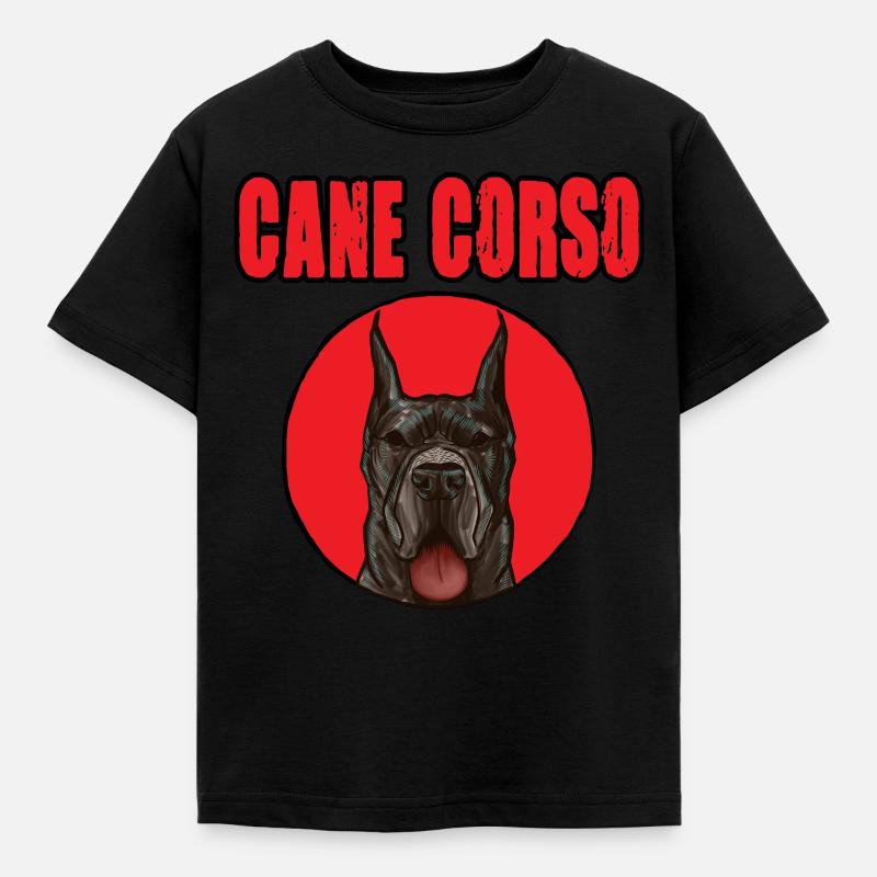 Cane Corso Design - Kinder T-Shirt - Schwarz