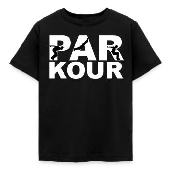Parkour Parkour Runner Parkour Run Parkour Runner - Kids' T-Shirt - black - Front - AI Model Kid Female (0cm)