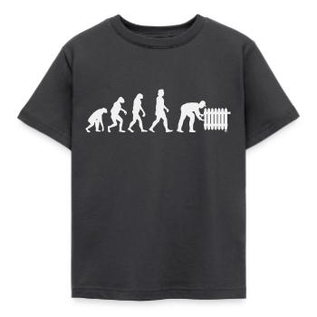 Heating manufacturer Evolution Heating Plant Mechanic - Kids' T-Shirt - dark grey - Front - AI Model Kid Female (0cm)