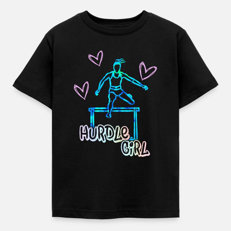 Course d’obstacles l’athlétisme cadeau cool pour - T-shirt Enfant - noir