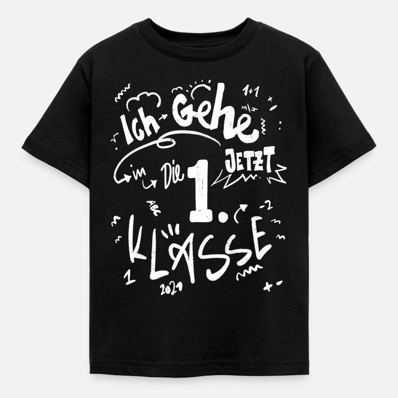 Erste Klasse Einschulung - Kinder T-Shirt - Schwarz