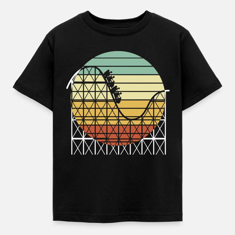 Roller coaster - Kids' T-Shirt - black