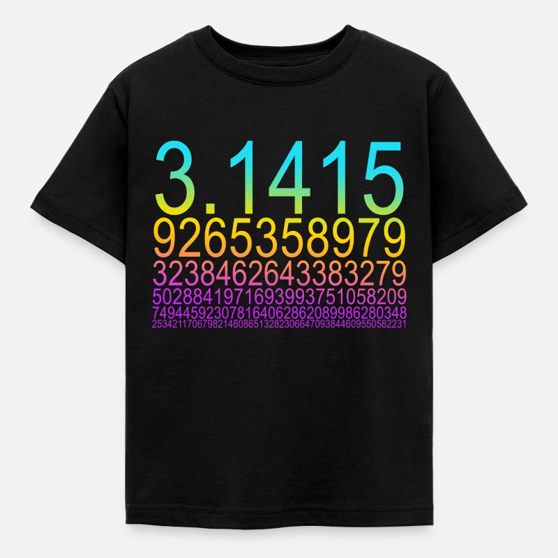 Funny Math Mathematics Nerd Geek Pi Maxwell - Kids' T-Shirt - black