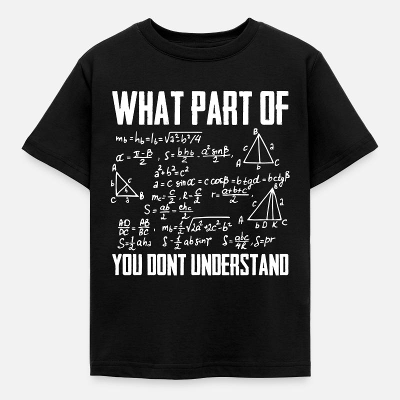 Maths drôle Maths Geek Pi Maxwell - T-shirt Enfant - noir