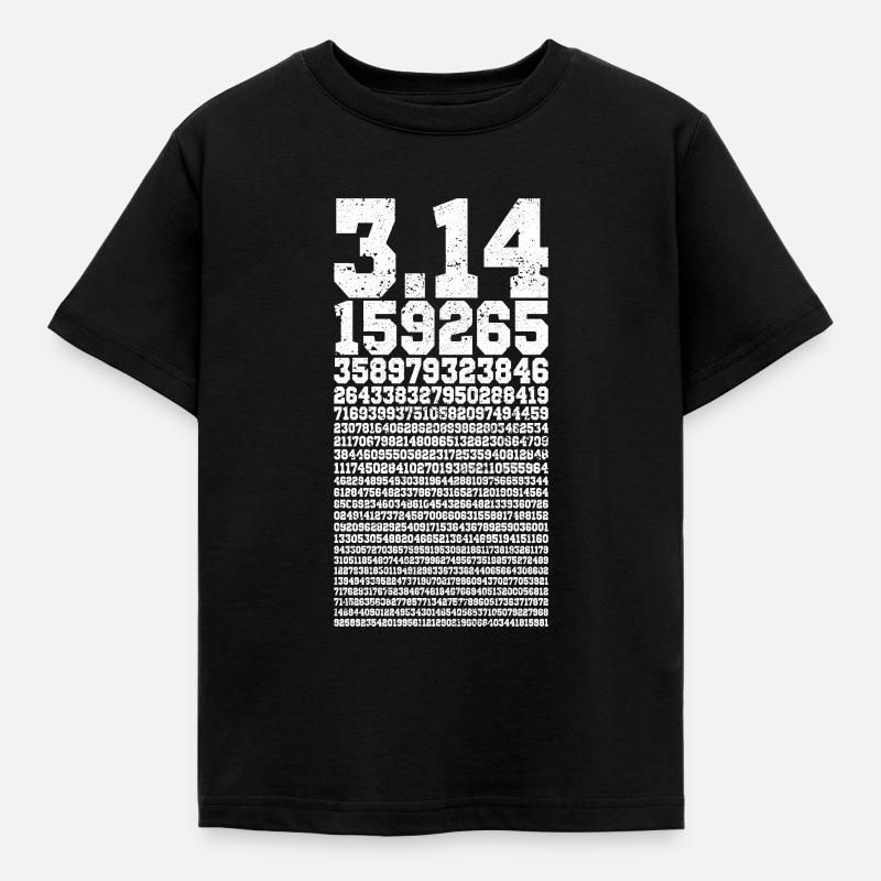Pi Day Pi Digits beunruhigt - Kinder T-Shirt - Schwarz