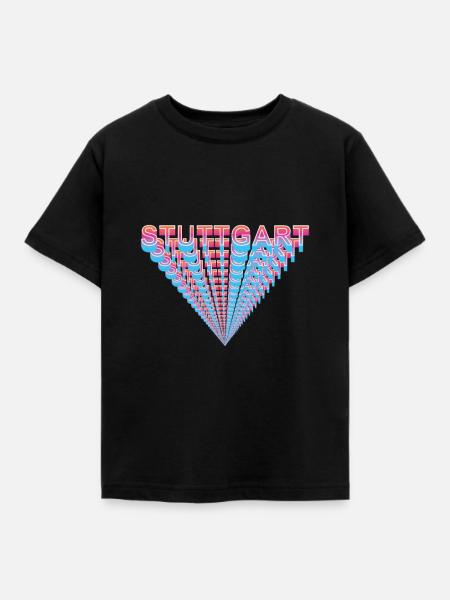 Stuttgart - Kinder T-Shirt - Schwarz