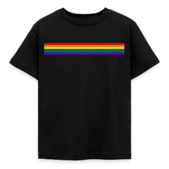 LGBT Lesbian Gay Rainbow Flag - T-shirt Enfant - noir - Devant - AI Model Kid Female (0cm)