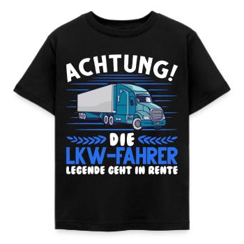 LKW-Fahrer Legende Lastwagen Spedition LKW - Kinder T-Shirt - Schwarz - Vorne - AI Model Kid Female (0cm)
