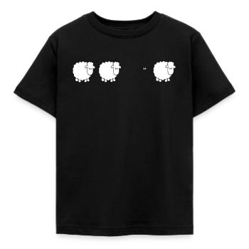 Das Schwarze Schaf - Bauern Sarkasmus Design - Kinder T-Shirt - Schwarz - Vorne - AI Model Kid Female (0cm)