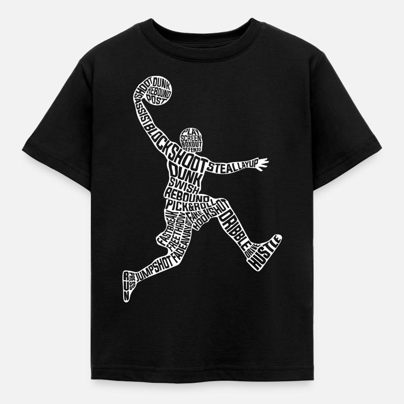 Basketball player - Kinder T-Shirt - Schwarz