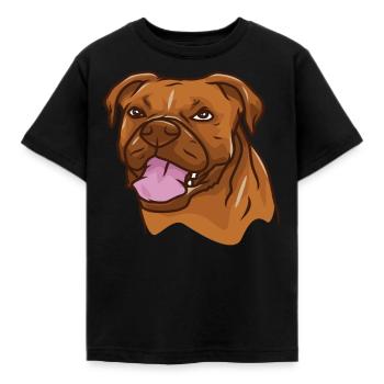 Pitbull Bull chien chien - T-shirt Enfant - noir - Devant - AI Model Kid Female (0cm)