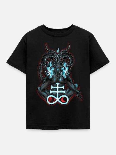 Baphomet Satan Luzifer - Kinder T-Shirt - Schwarz