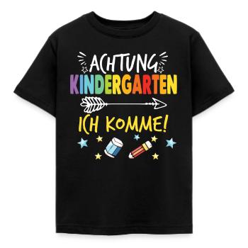 Kindergarten Kindergärtner Kita - Kinder T-Shirt - Schwarz - Vorne - AI Model Kid Female (0cm)