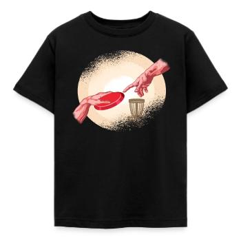 Cd Golf Shirt - Frisbee Cadeau De Golf Golf Jeu - T-shirt Enfant - noir - Devant - AI Model Kid Female (0cm)