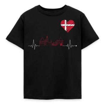 Danemark Skyline - T-shirt Enfant - noir - Devant - AI Model Kid Female (0cm)