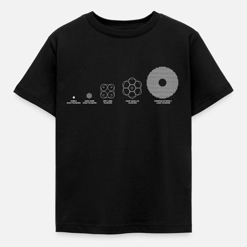 Telescopes & Space Telescopes - Kids' T-Shirt - black