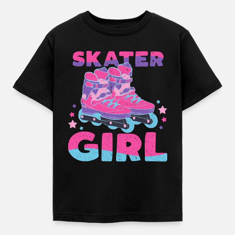 Roller Skates Running Roller Skates - Kids' T-Shirt - black