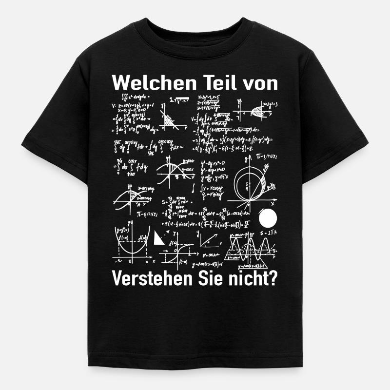 Mathe Witz - Mathematiker Mathematik Lehrer - Kinder T-Shirt - Schwarz