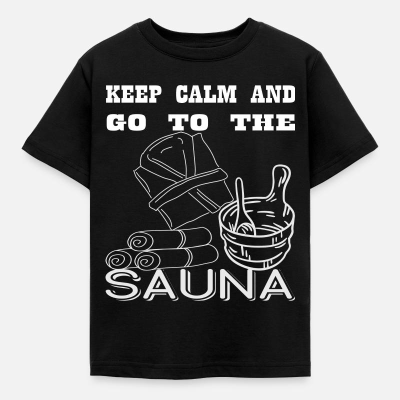 Sauna infusion sauna gift - Kids' T-Shirt - black
