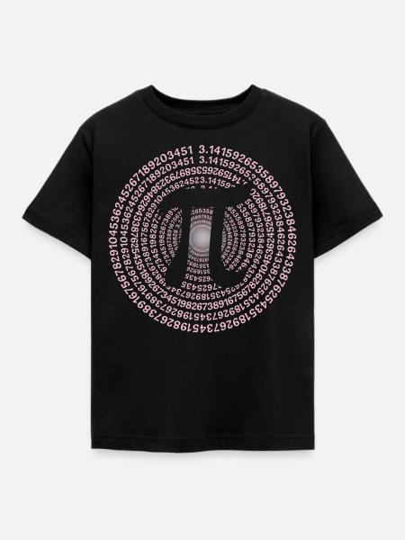 Die Zahl Pi - Kinder T-Shirt - Schwarz
