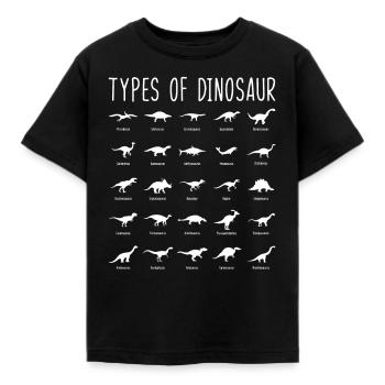 dinosaurus - Børne-T-shirt - sort - Foran - AI Model Kid Female (0cm)