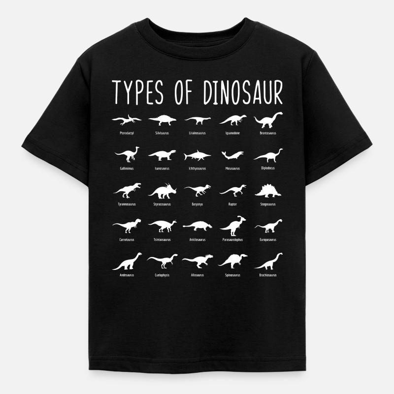 Dinosaurier - Kinder T-Shirt - Schwarz