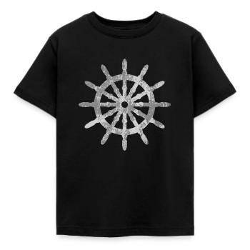 Bateau volant - T-shirt Enfant - noir - Devant - AI Model Kid Female (0cm)