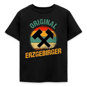 Original Erzgebirger - Kinder T-Shirt - Schwarz - Vorne - AI Model Kid Female (0cm)