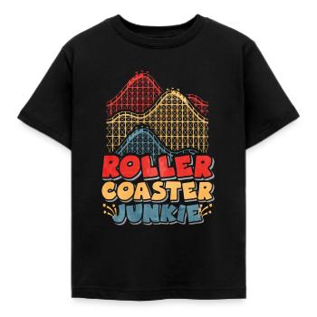 Montagnes russes - T-shirt Enfant - noir - Devant - AI Model Kid Female (0cm)