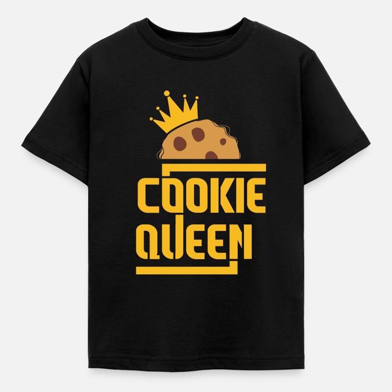 Cookie Queen Cookie Lover Cookie Baker Cookie - T-shirt Enfant - noir